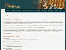 Tablet Screenshot of droitpolitique.com